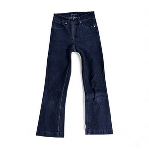 Lucky Brand Black Crop Mini Boot Jeans